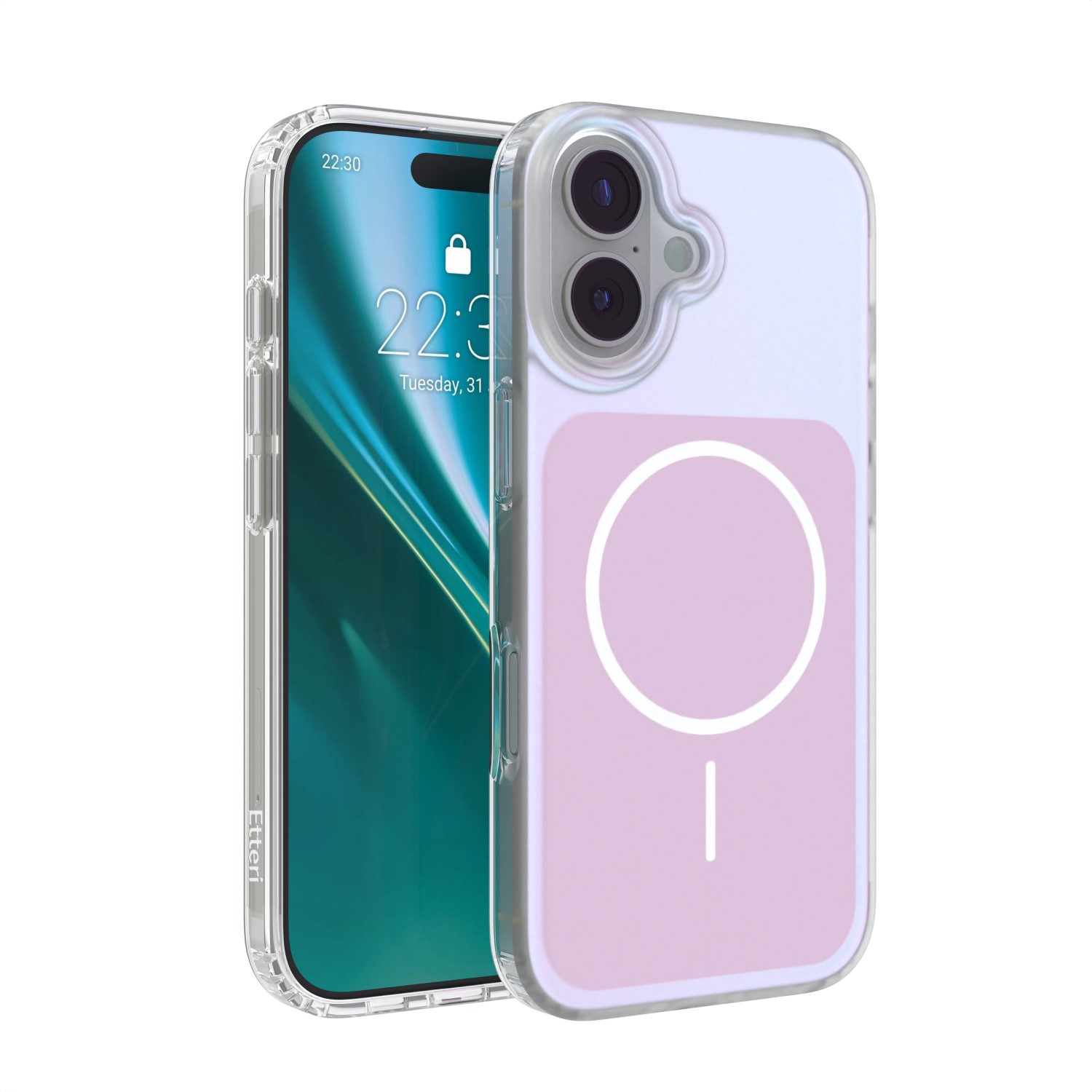 Etteri Hidden Pearl skal för iPhone 17 rosa