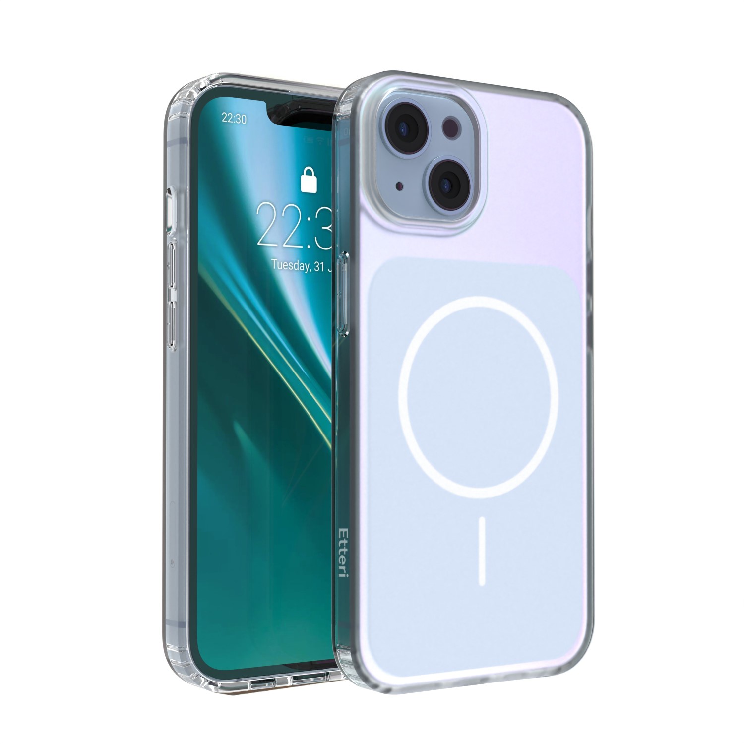 Etteri Hidden Pearl skal för iPhone 13 ljusblå