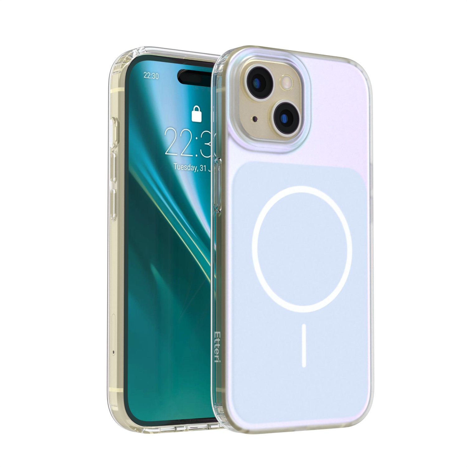 Etteri Hidden Pearl skal för iPhone 15 ljusblå
