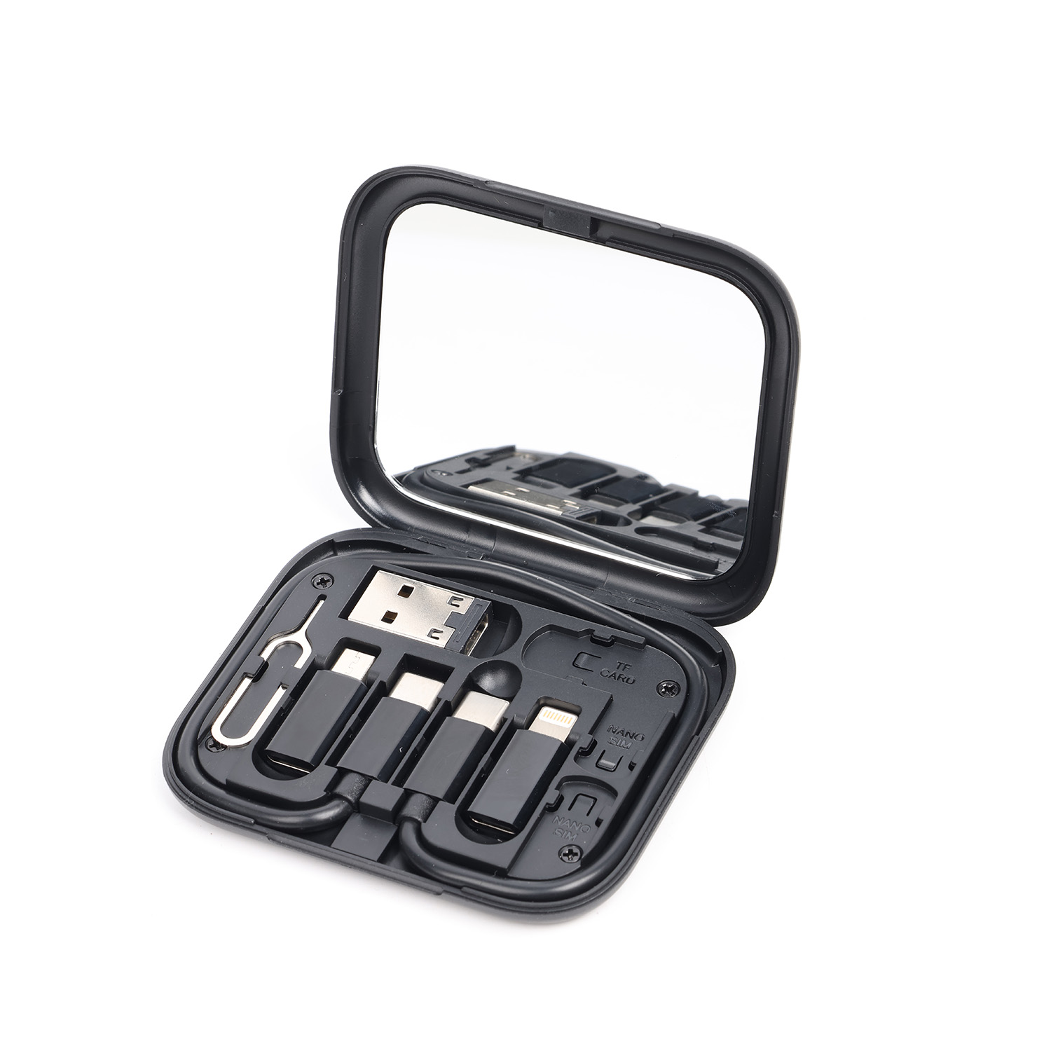 Setty travel adapter set 11 in 1 AD-S11-01 svart
