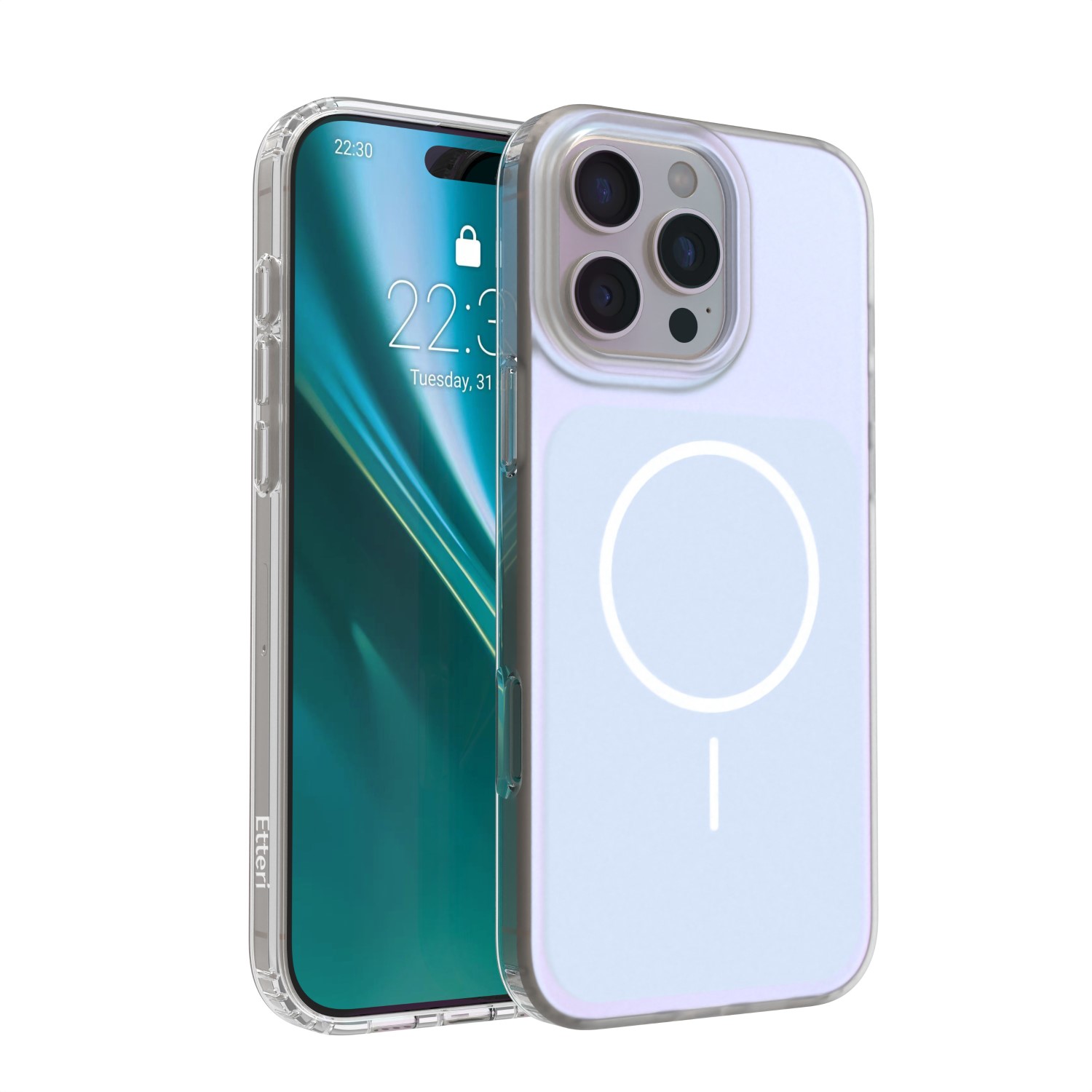 Etteri Hidden Pearl skal för iPhone 16 Pro Max ljusblå
