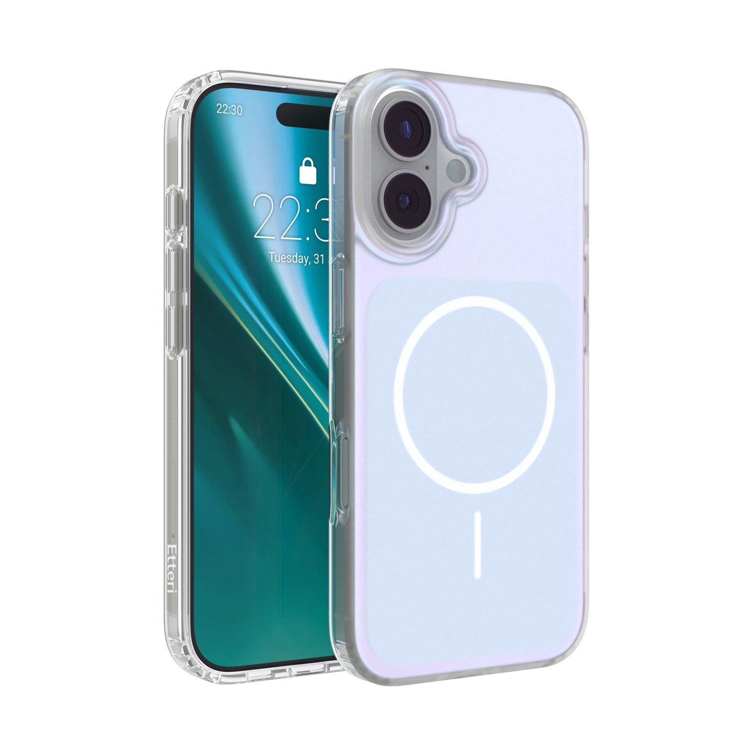 Etteri Hidden Pearl skal för iPhone 17 ljusblå