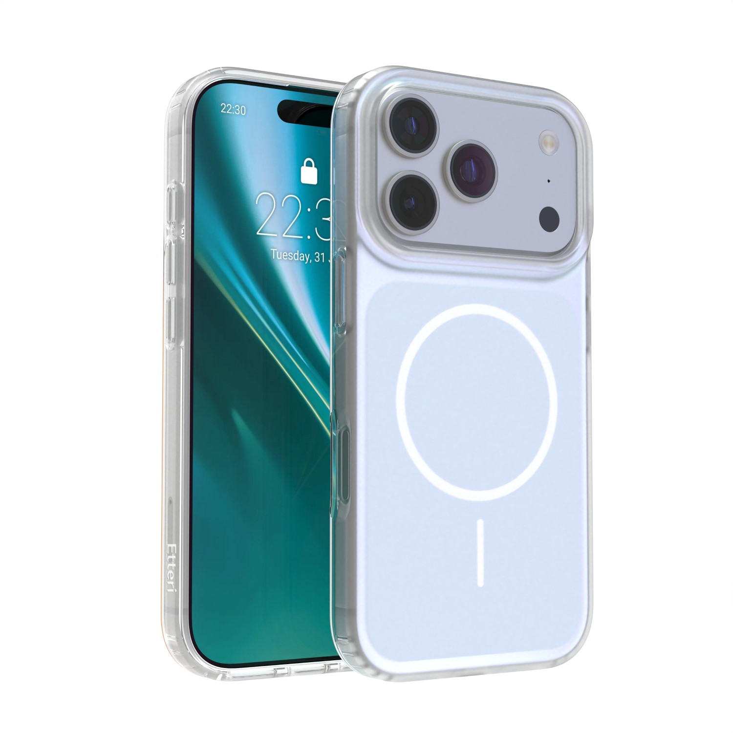 Etteri Hidden Pearl skal för iPhone 17 Pro / 18 Pro ljusblå