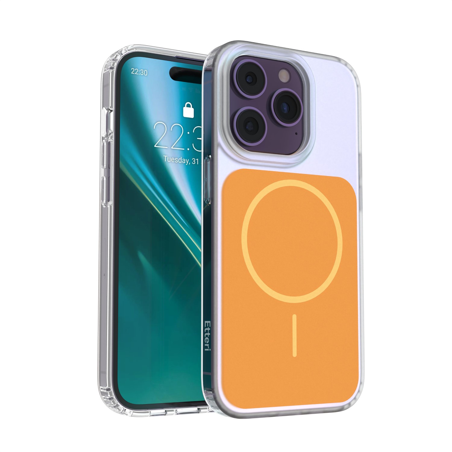 Etteri Hidden Pearl skal för iPhone 14 Pro orange