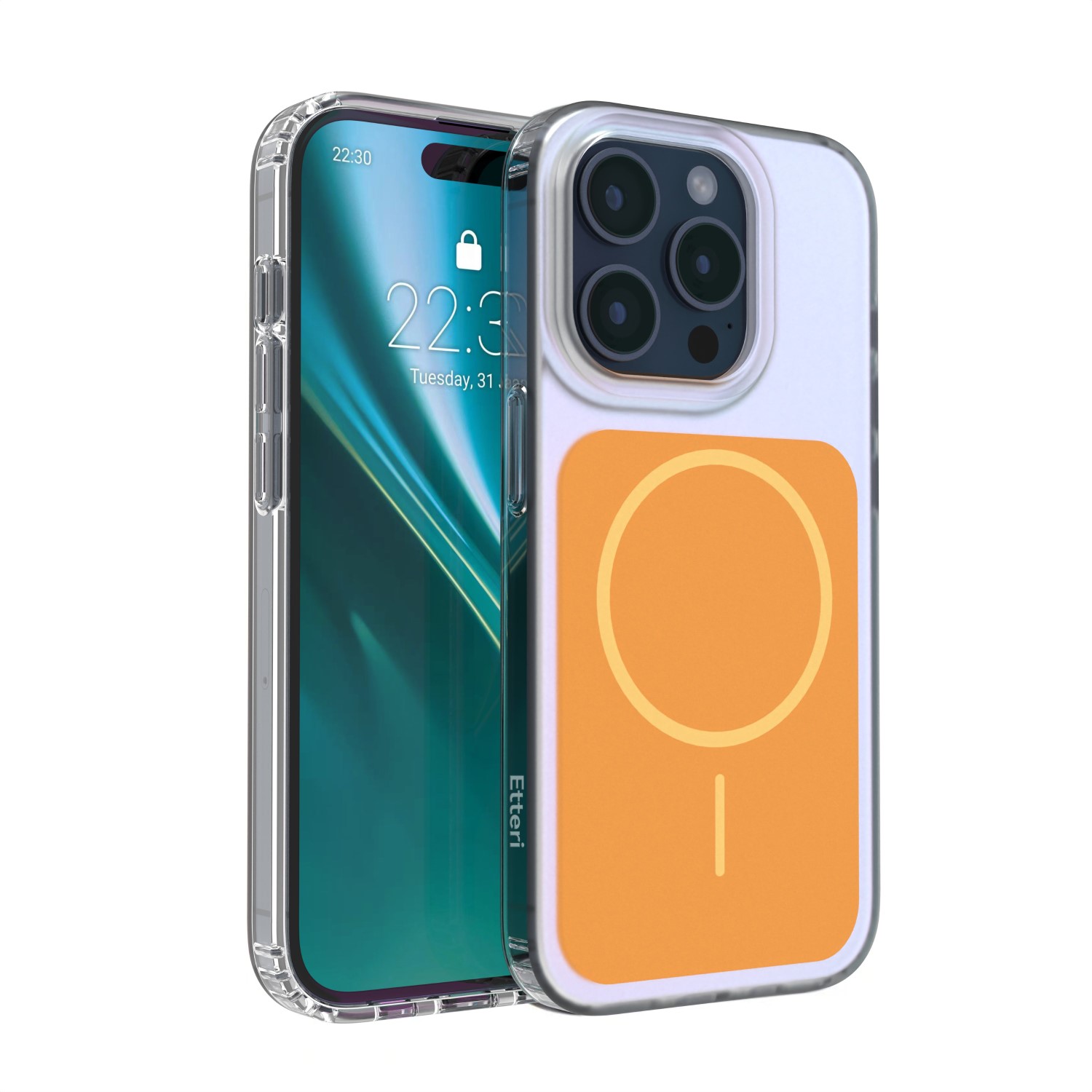 Etteri Hidden Pearl skal för iPhone 15 Pro orange