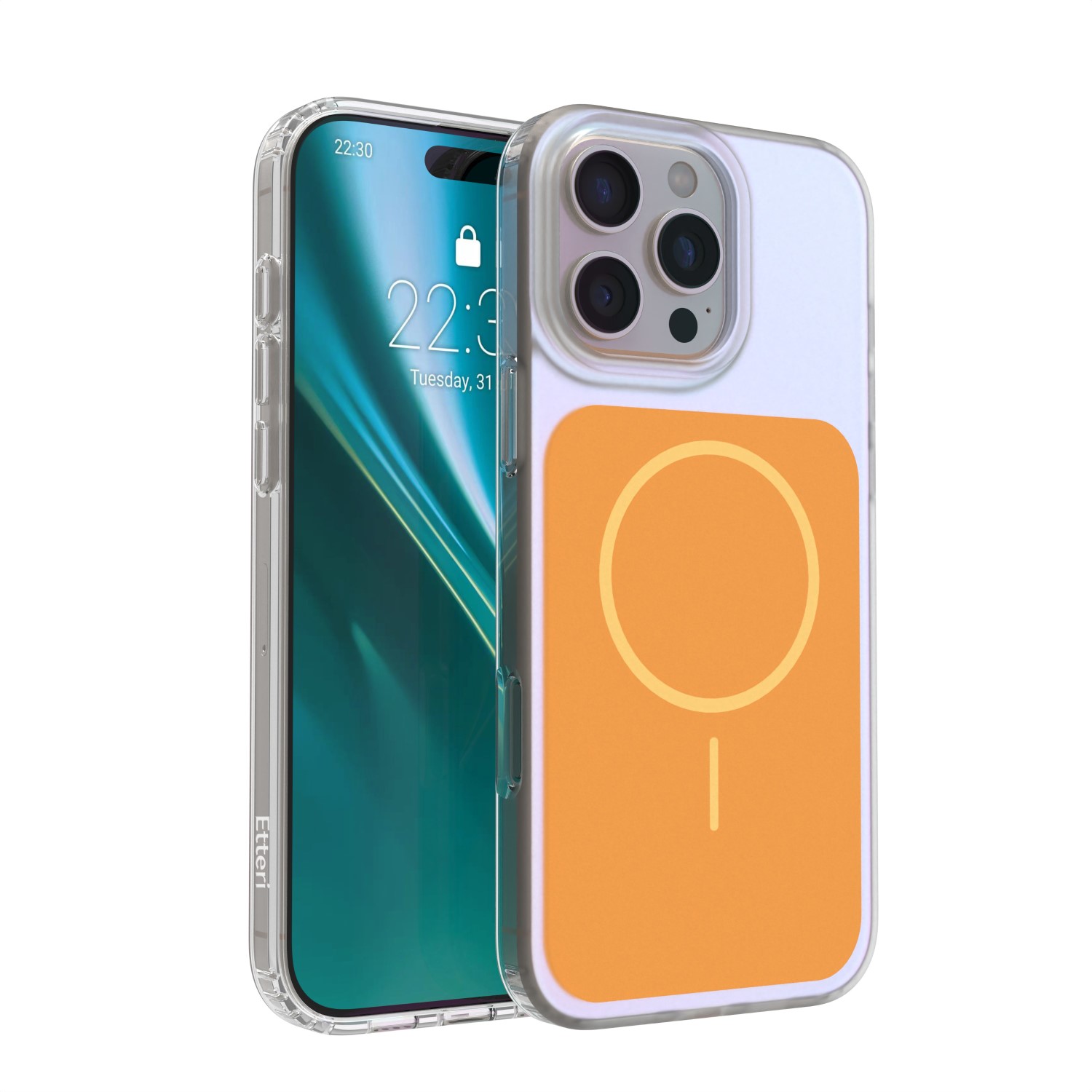 Etteri Hidden Pearl skal för iPhone 16 Pro Max orange