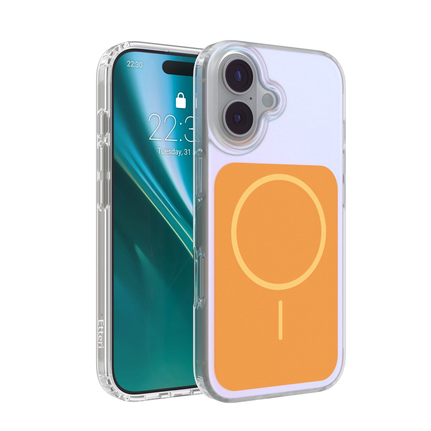 Etteri Hidden Pearl skal för iPhone 17 orange