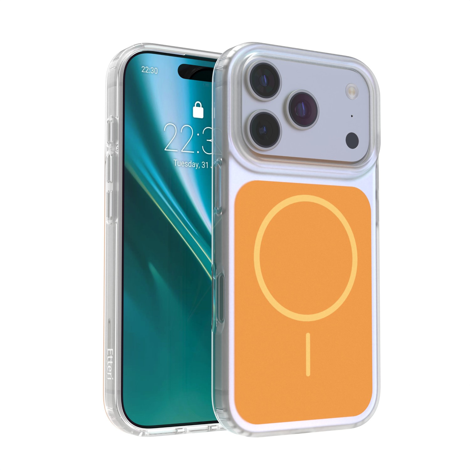 Etteri Hidden Pearl skal för iPhone 17 Pro / 18 Pro orange