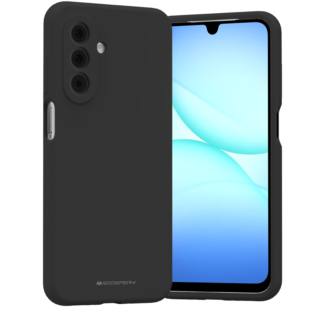 Mercury Silicone fodral för Samsung Galaxy A17 5G / A18 5G svart