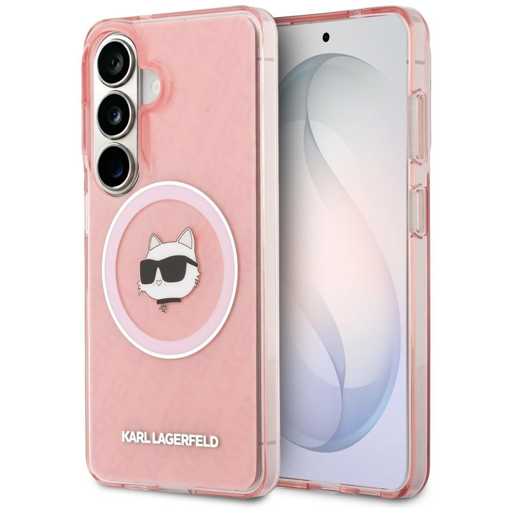 Karl Lagerfeld fodral IML Repeated Choupette MagSafe för Samsung Galaxy S26 rosa