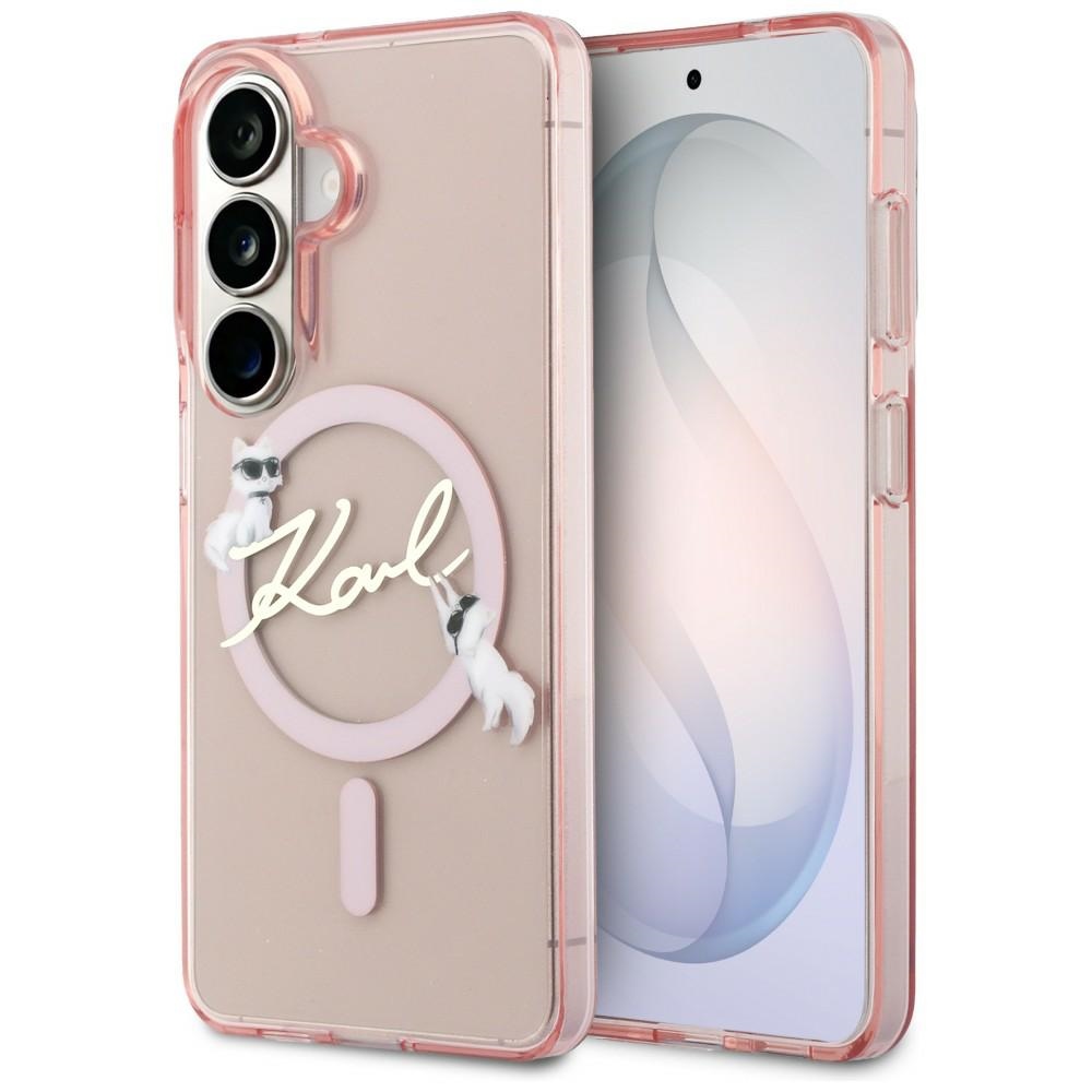 Karl Lagerfeld fodral IML KC Script MagSafe för Samsung Galaxy S26 rosa