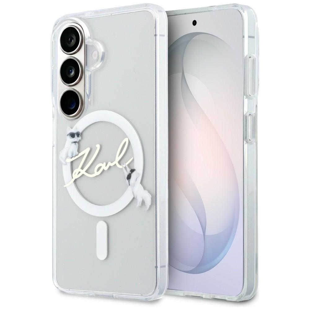 Karl Lagerfeld fodral IML KC Script MagSafe för Samsung Galaxy S26 Plus transparent