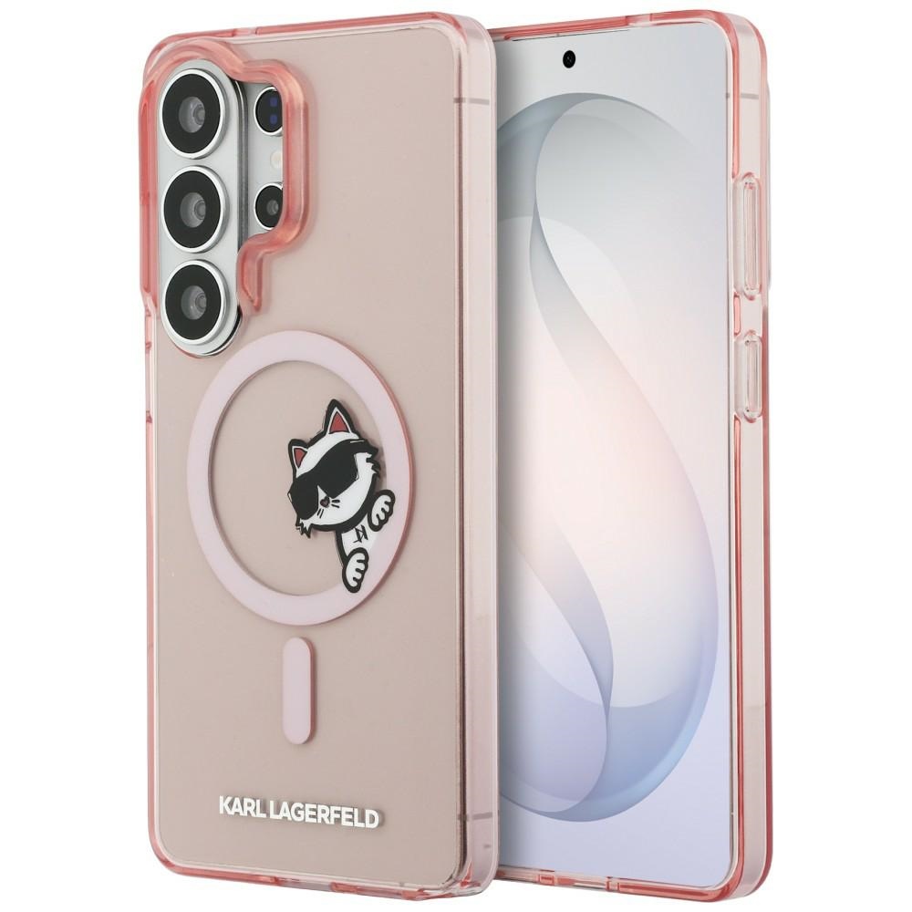 Karl Lagerfeld fodral IML Peekaboo Choupette MagSafe för Samsung Galaxy S26 Ultra rosa
