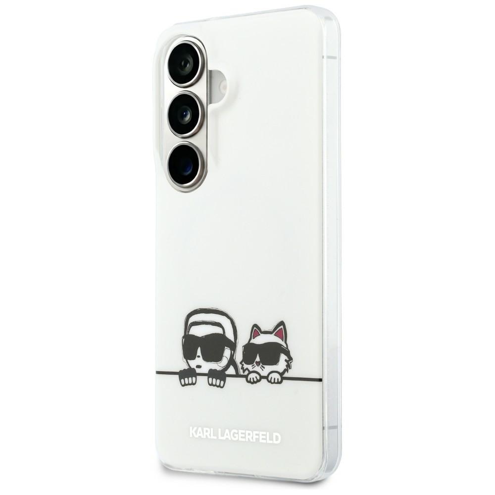 Karl Lagerfeld fodral IML Peekaboo Karl&Choupette MagSafe för Samsung Galaxy S26 Plus transparent