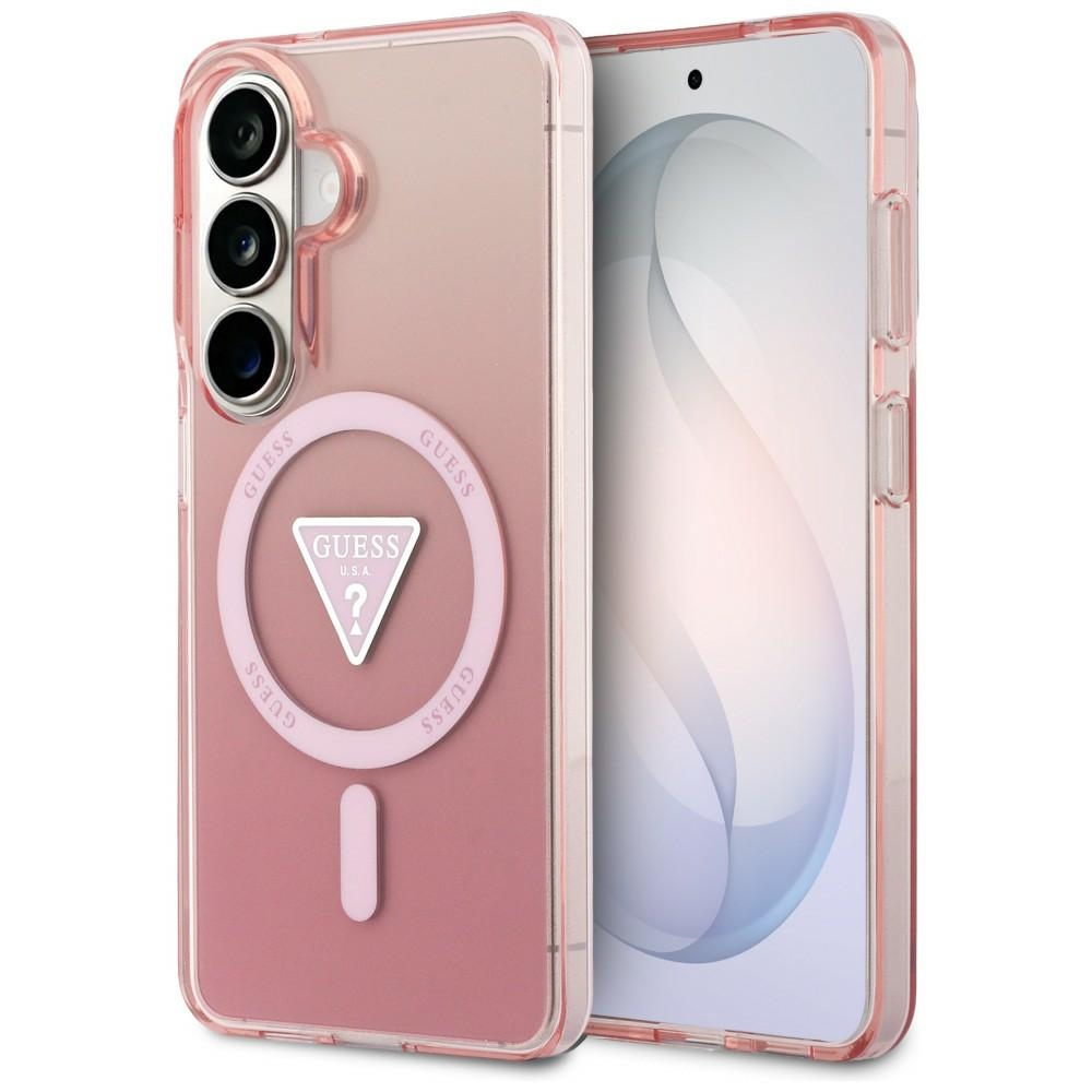 Guess fodral IML Gradient Triangle MagSafe för Samsung Galaxy S26 rosa