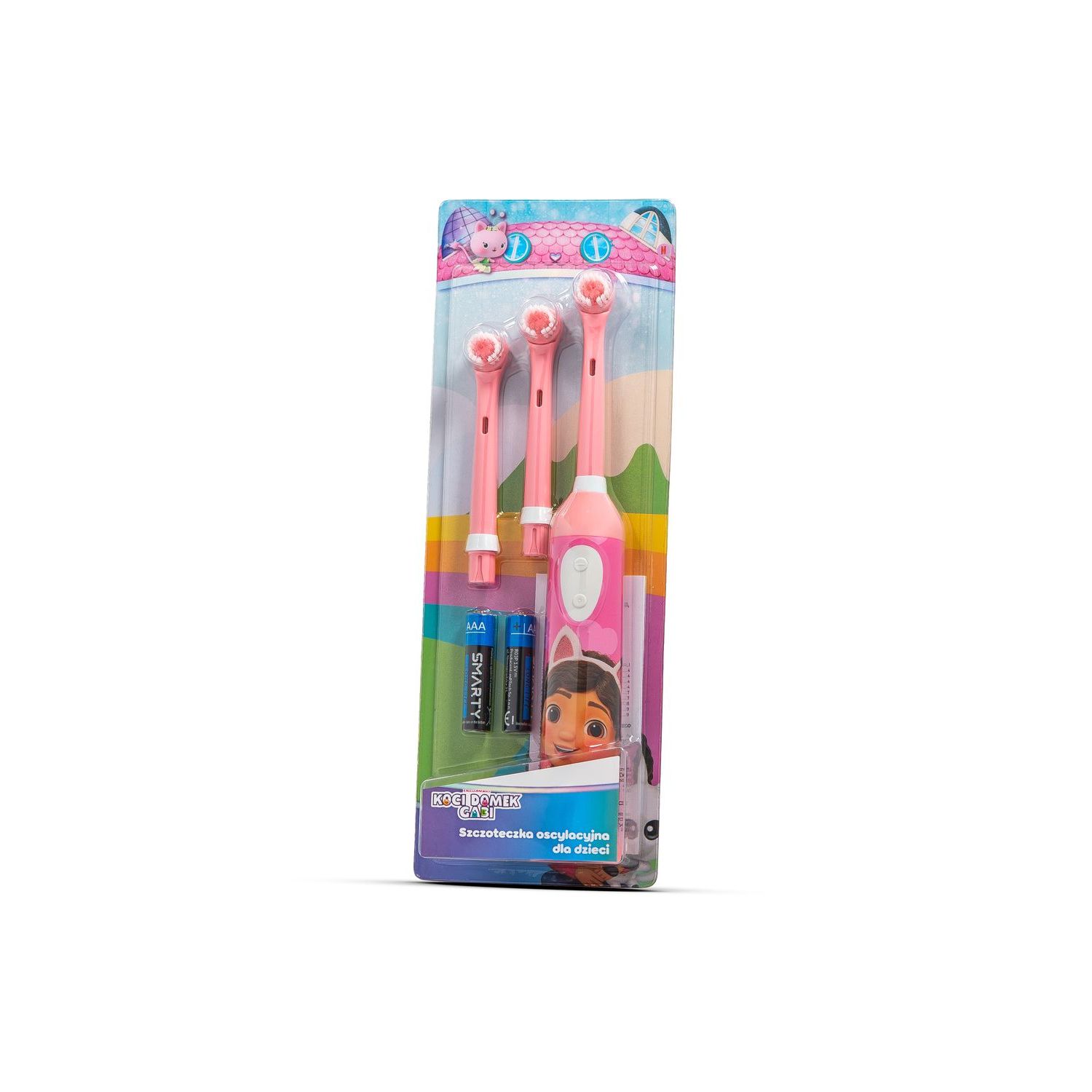 Gabby's Dollhouse oscillating children's toothbrush rosa