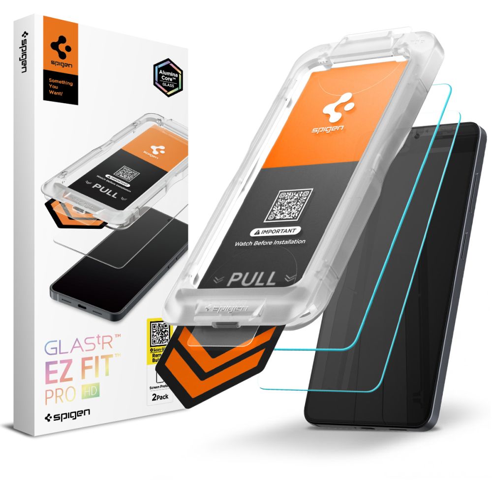 Spigen härdat glas Glas Tr "Ez Fit Pro" Hd 2-Pack för Samsung Galaxy S26+ transparent