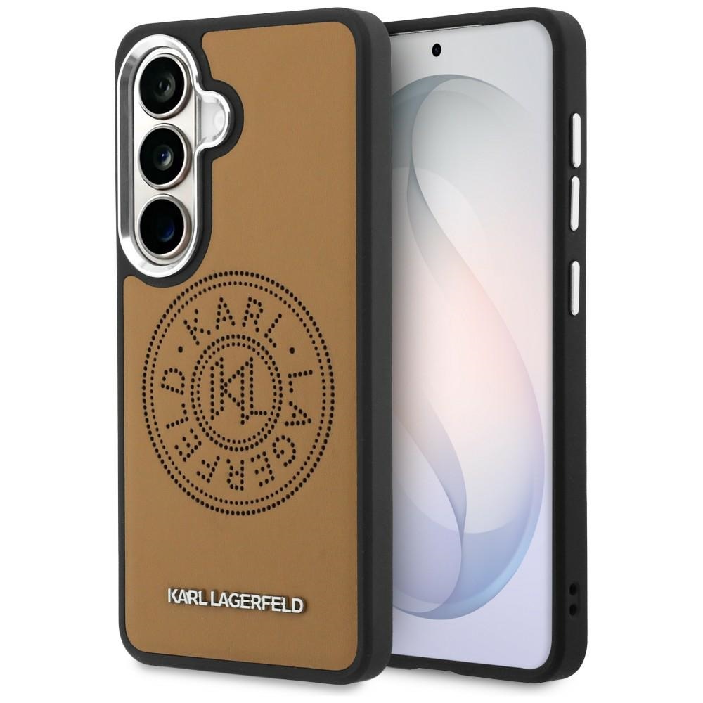 Karl Lagerfeld fodral Perforated KL MagSafe för Samsung Galaxy S26 brun
