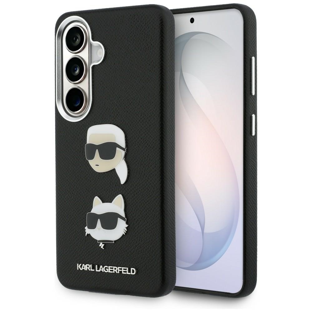 Karl Lagerfeld fodral Saffiano Double Heads Metal för Samsung Galaxy S26 Plus svart