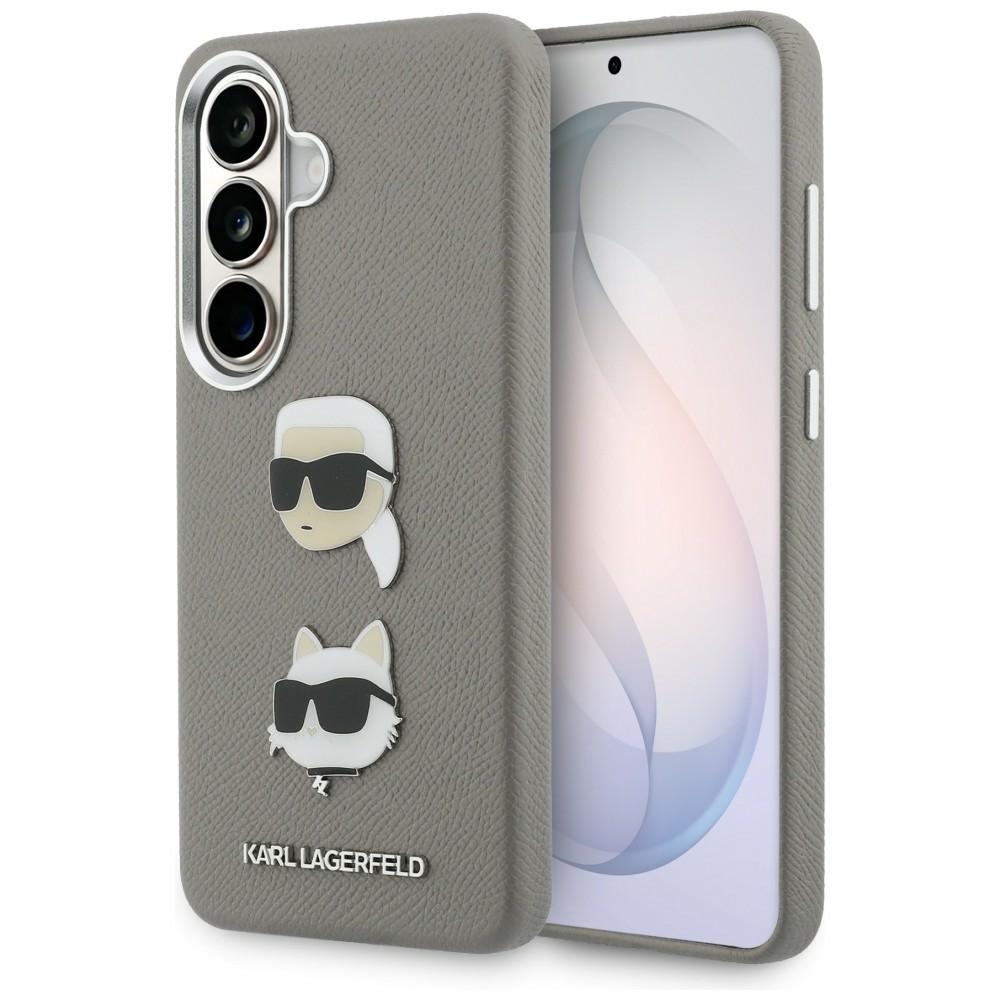 Karl Lagerfeld fodral Saffiano Double Heads Metal för Samsung Galaxy S26 silver