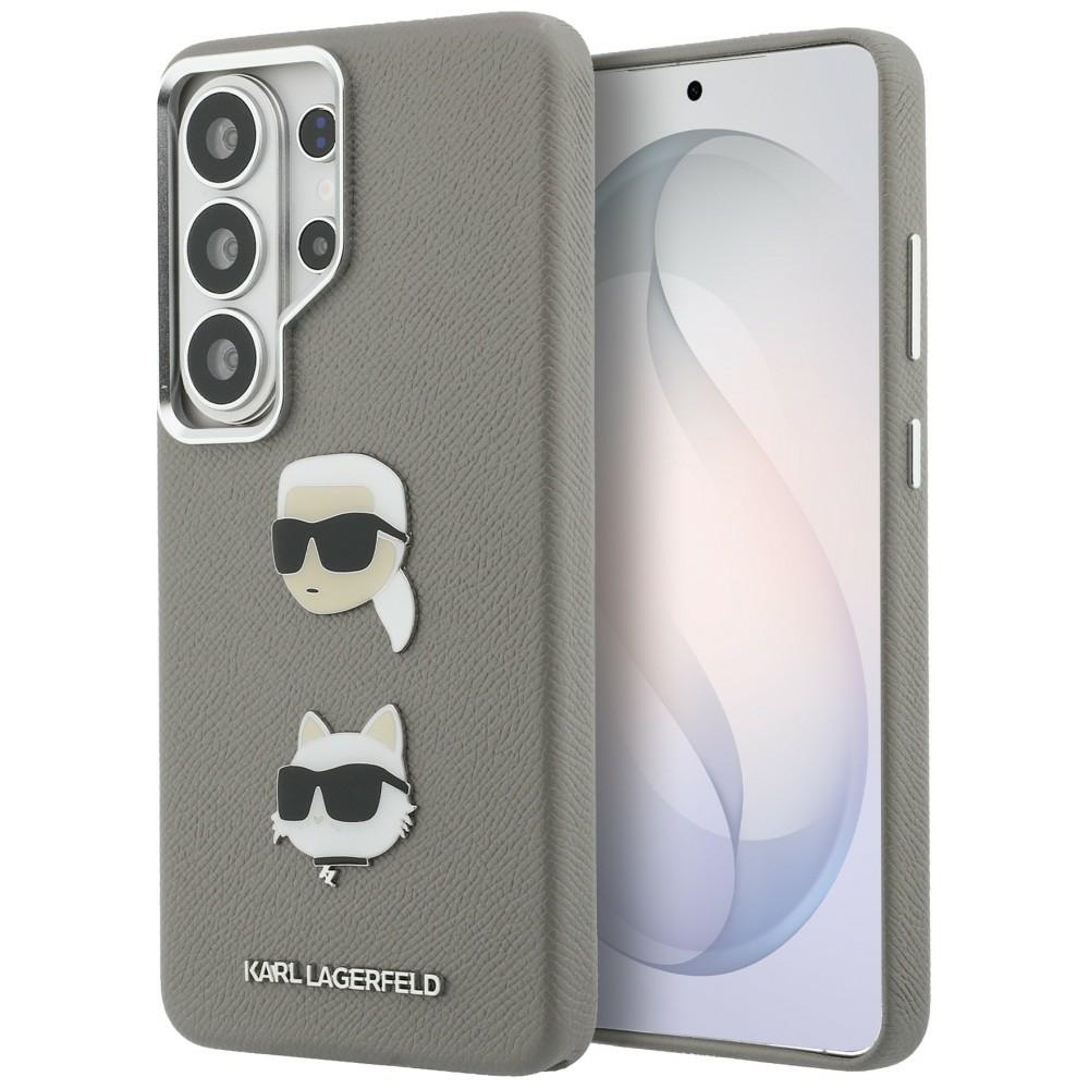Karl Lagerfeld fodral Saffiano Double Heads Metal för Samsung Galaxy S26 Ultra silver