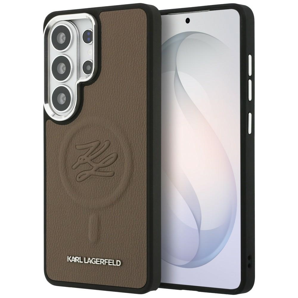 Karl Lagerfeld fodral Embossed Ring Initials MagSafe för Samsung Galaxy S26 Ultra brun