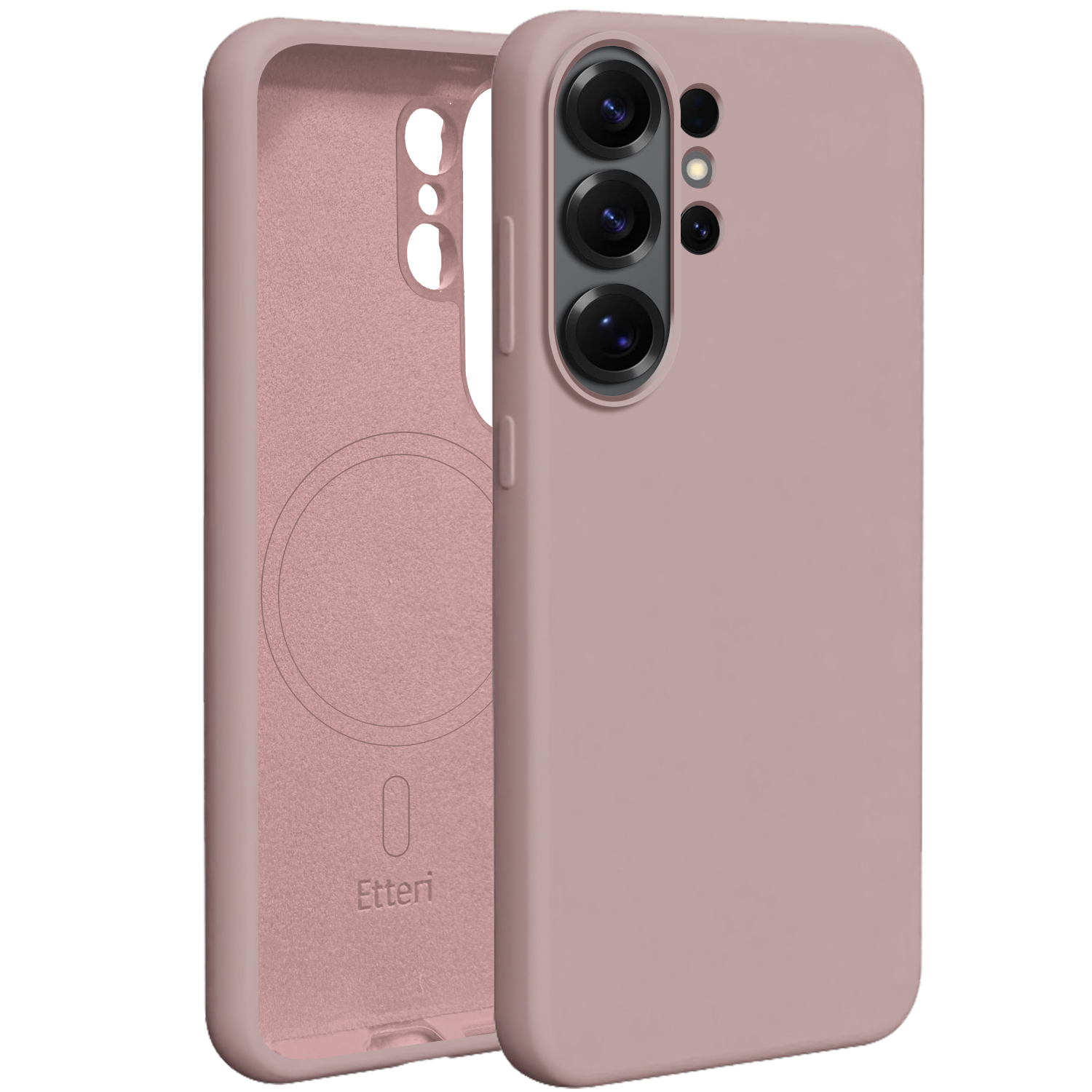 Etteri Silicone Mag skal för Samsung Galaxy S26 Ultra light rosa