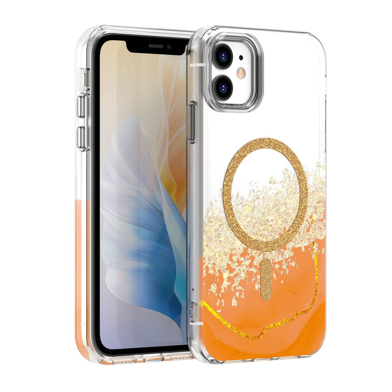 Epoxy Mag skal för iPhone 11 orange