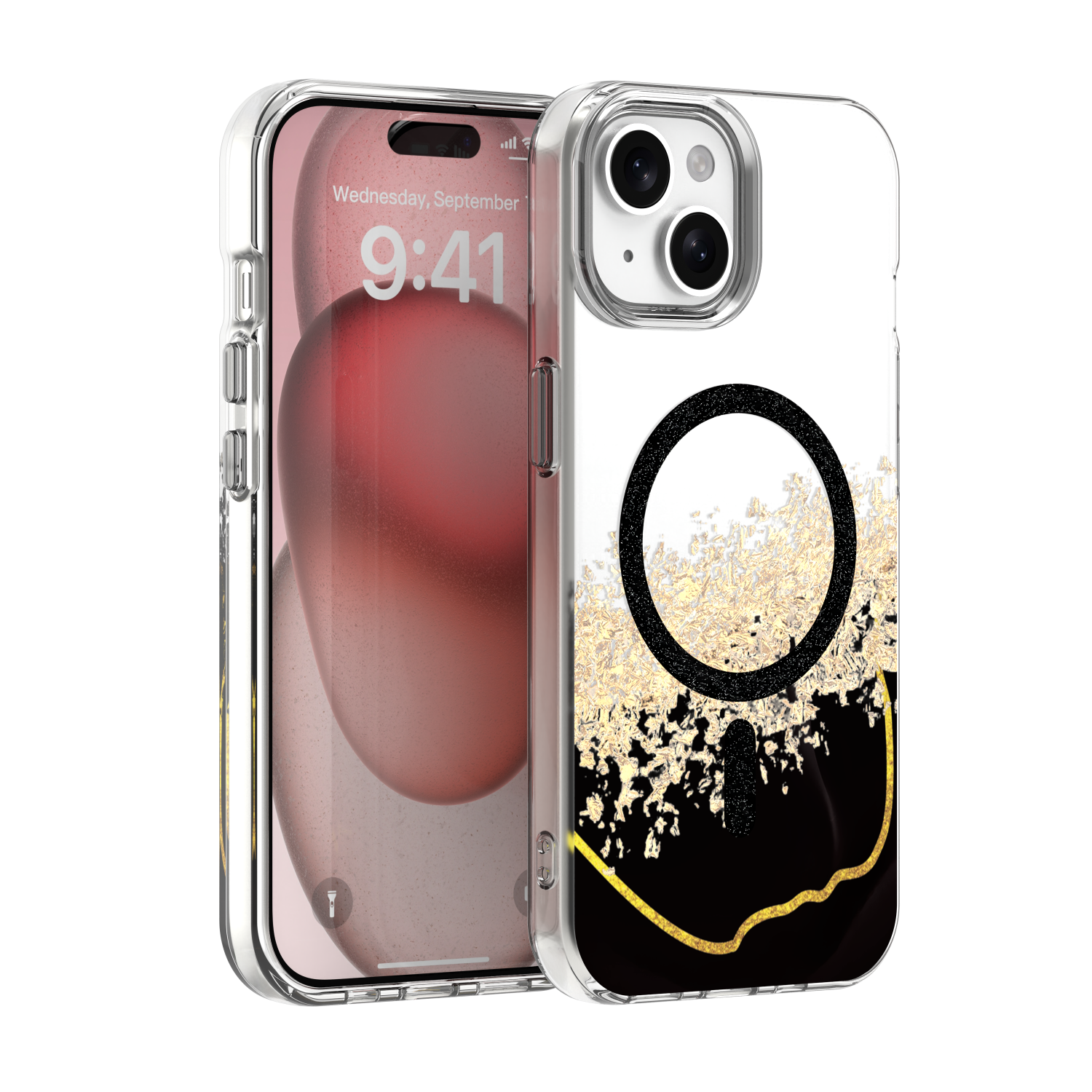 Epoxy Mag skal för iPhone 15 svart