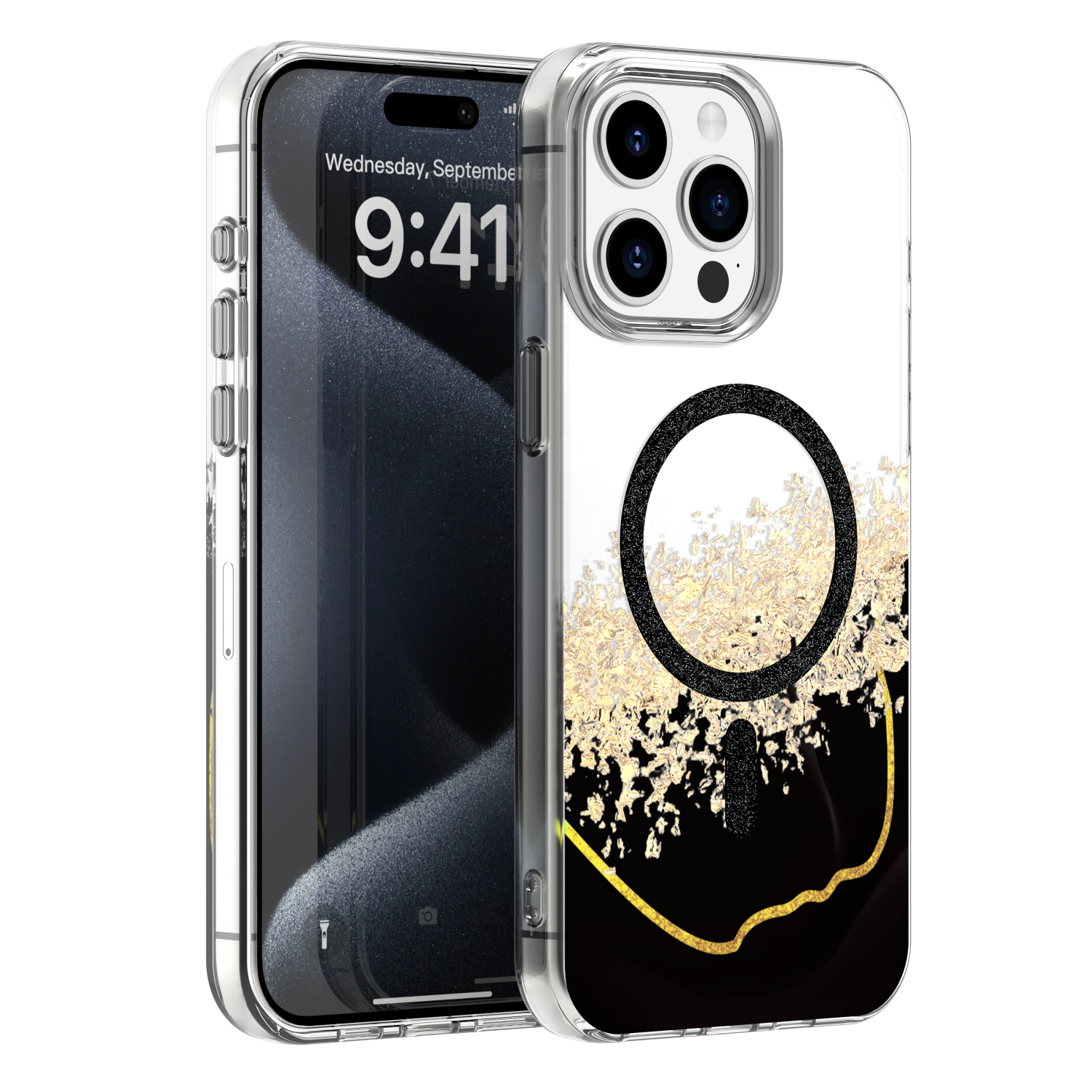 Epoxy Mag skal för iPhone 15 Pro svart