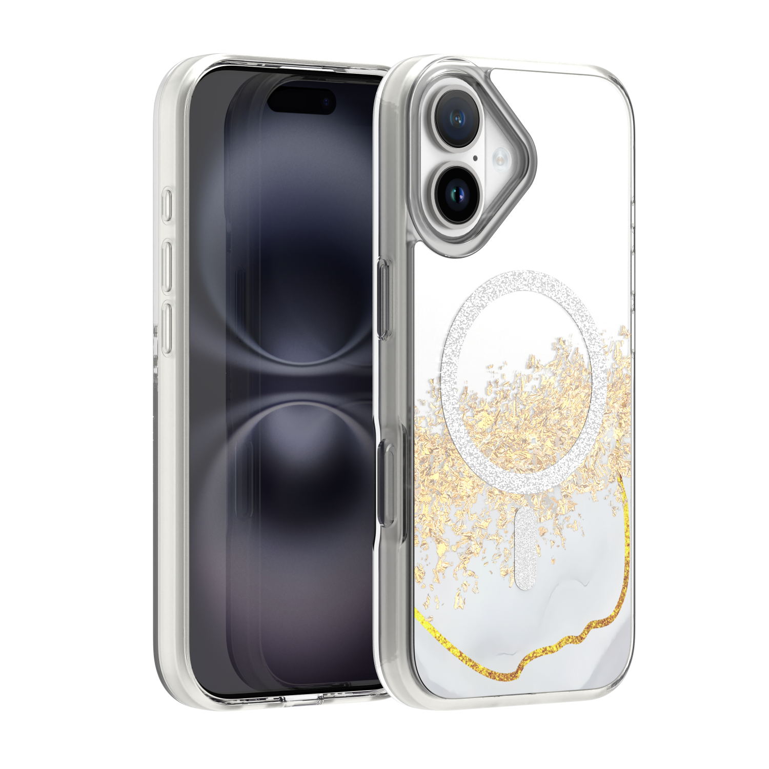 Epoxy Mag skal för iPhone 16 vit