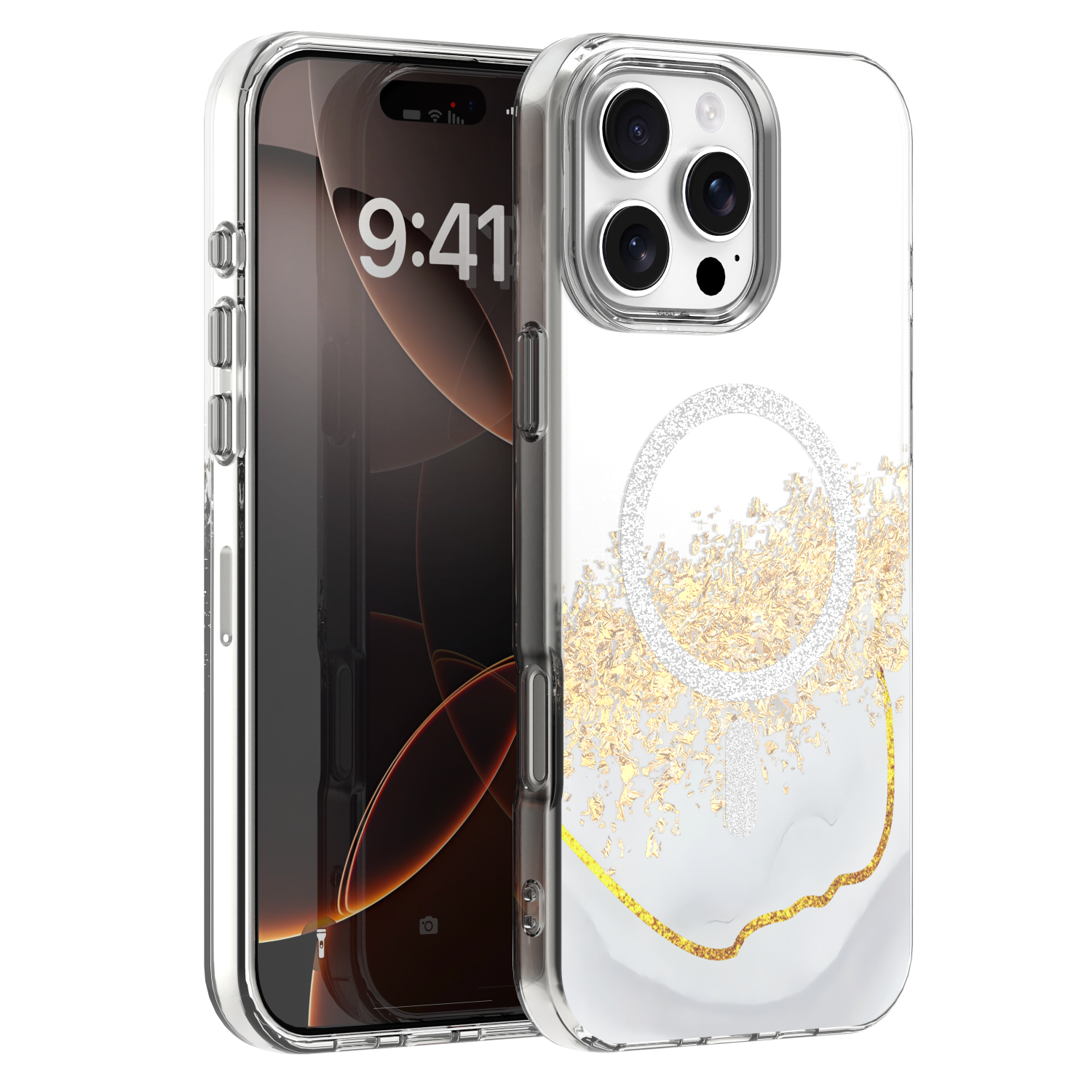 Epoxy Mag skal för iPhone 16 Pro Max vit