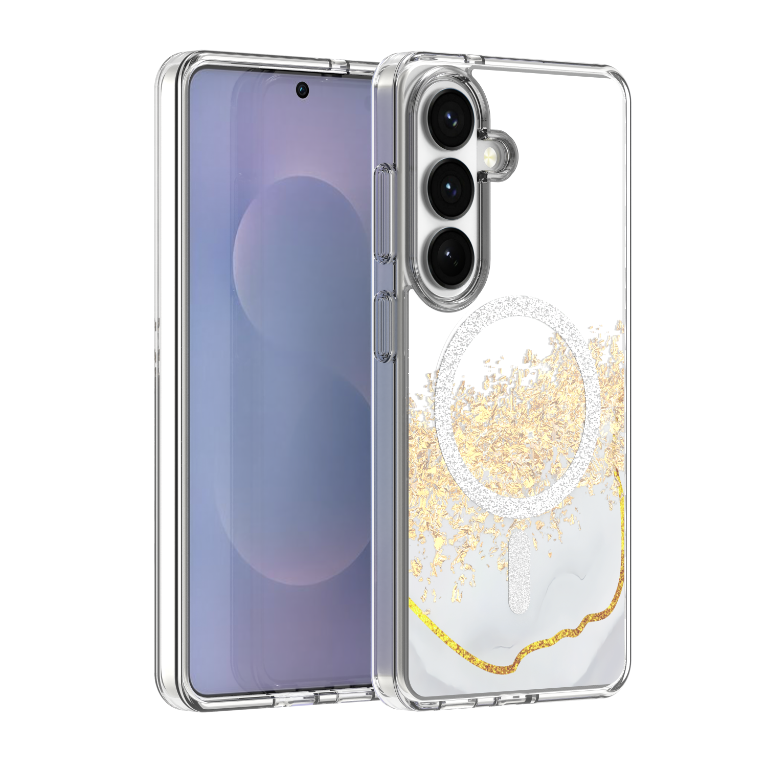 Epoxy Mag skal för Samsung Galaxy S24 / S25 vit