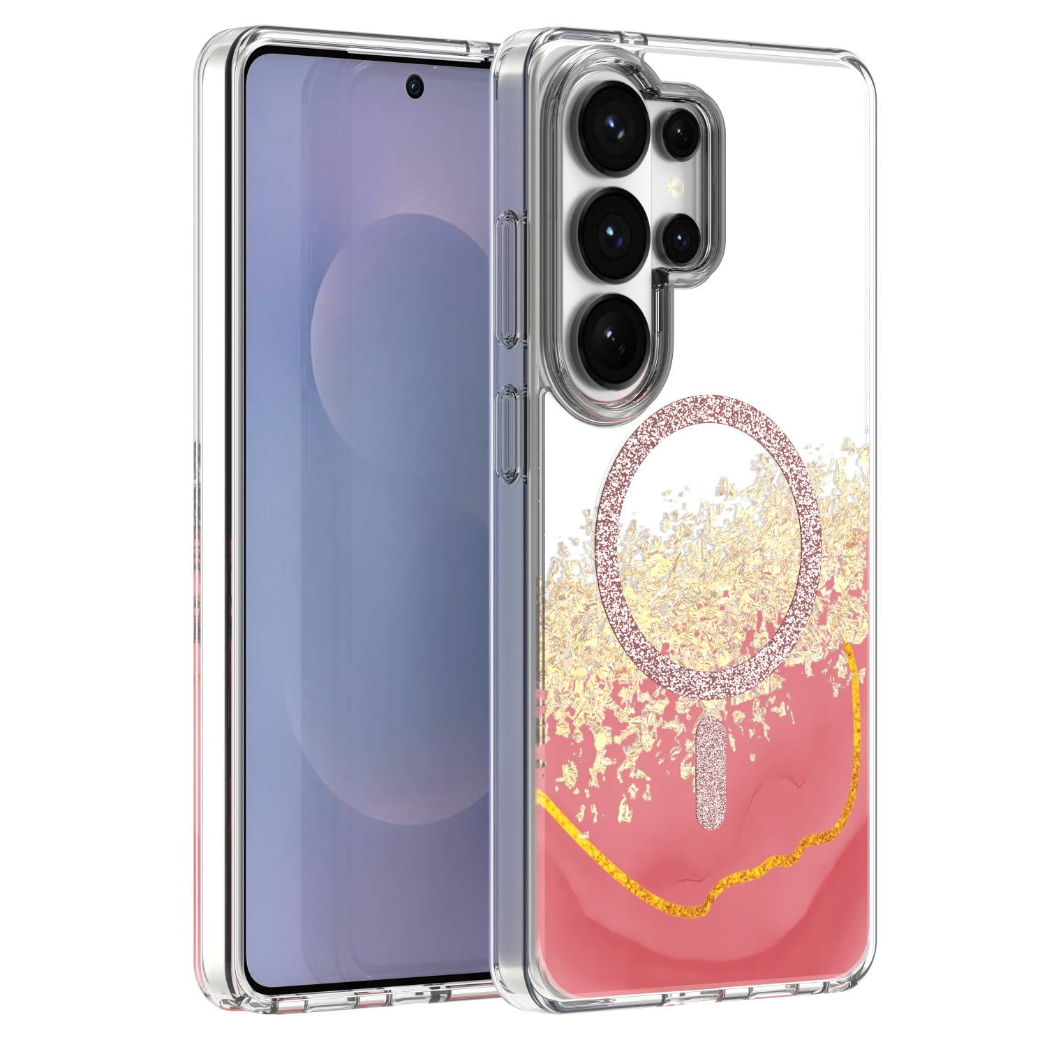 Epoxy Mag skal för Samsung Galaxy S26 Ultra rosa