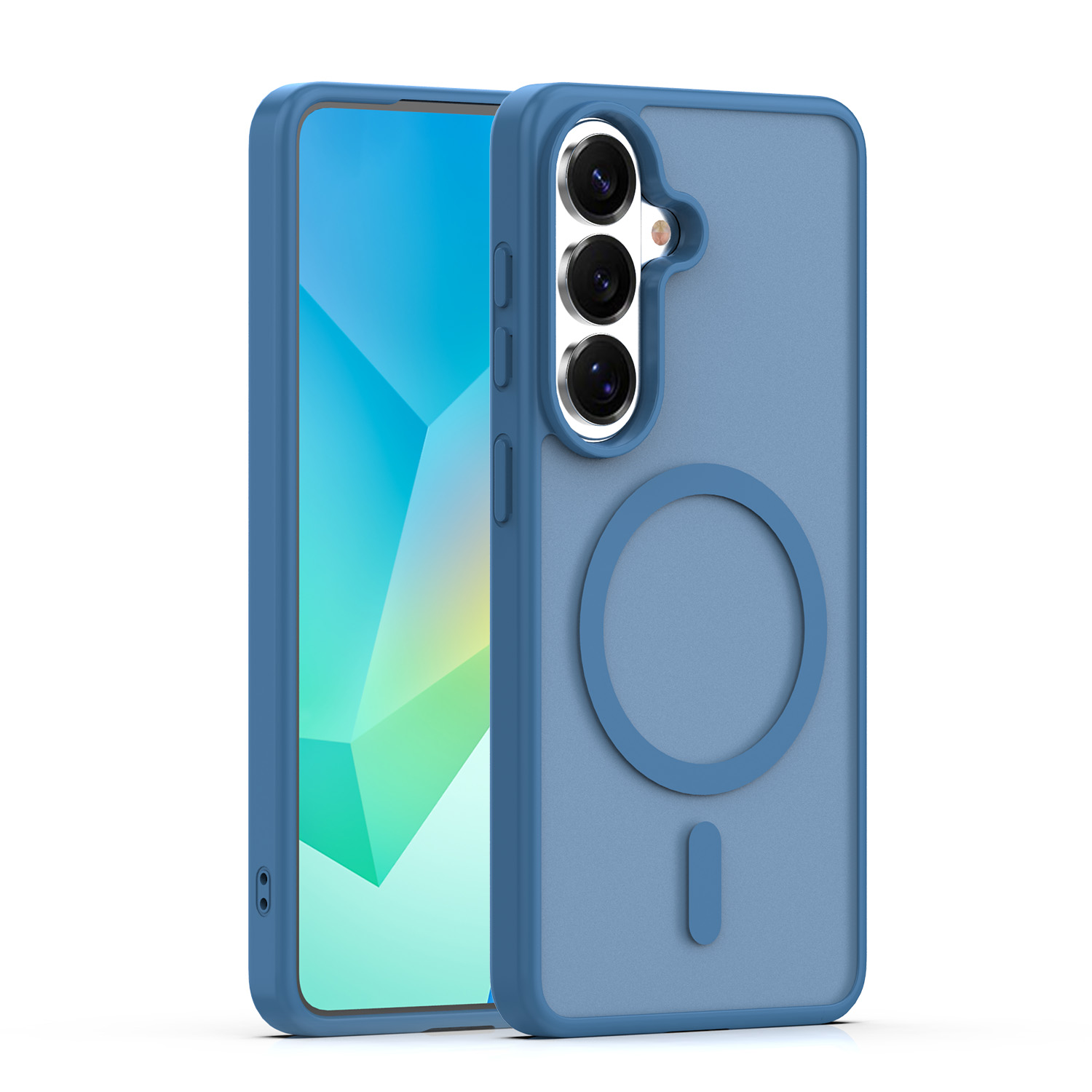 Mag Matt skal för Google Pixel 10A mörkblå big hole