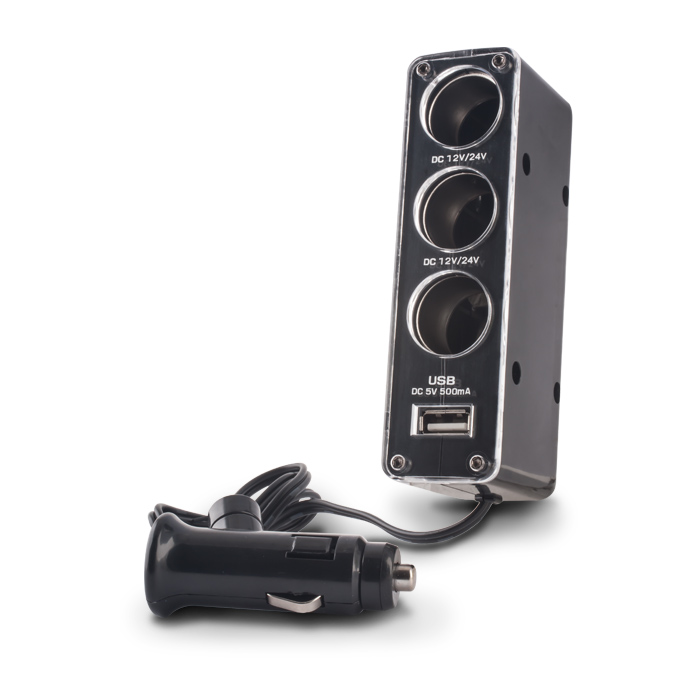 Forever socket splitter 3in1 with USB kabel CSS-03