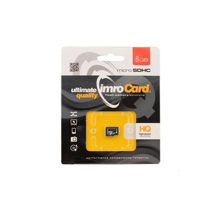 Imro memory card 8GB microSDHC cl 10
