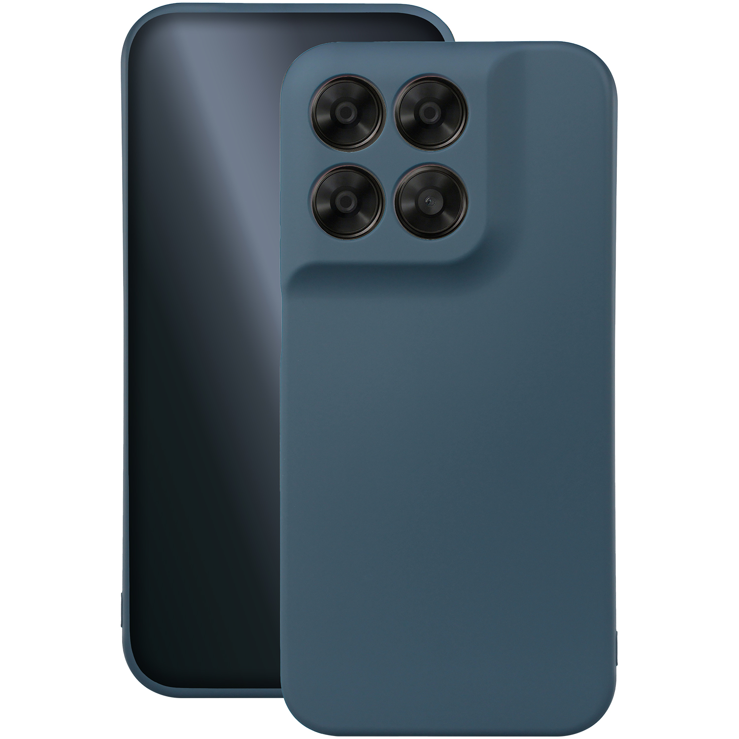 Silicon skal för Motorola Moto G67 5G / G77 5G / G87 5G mörkblå