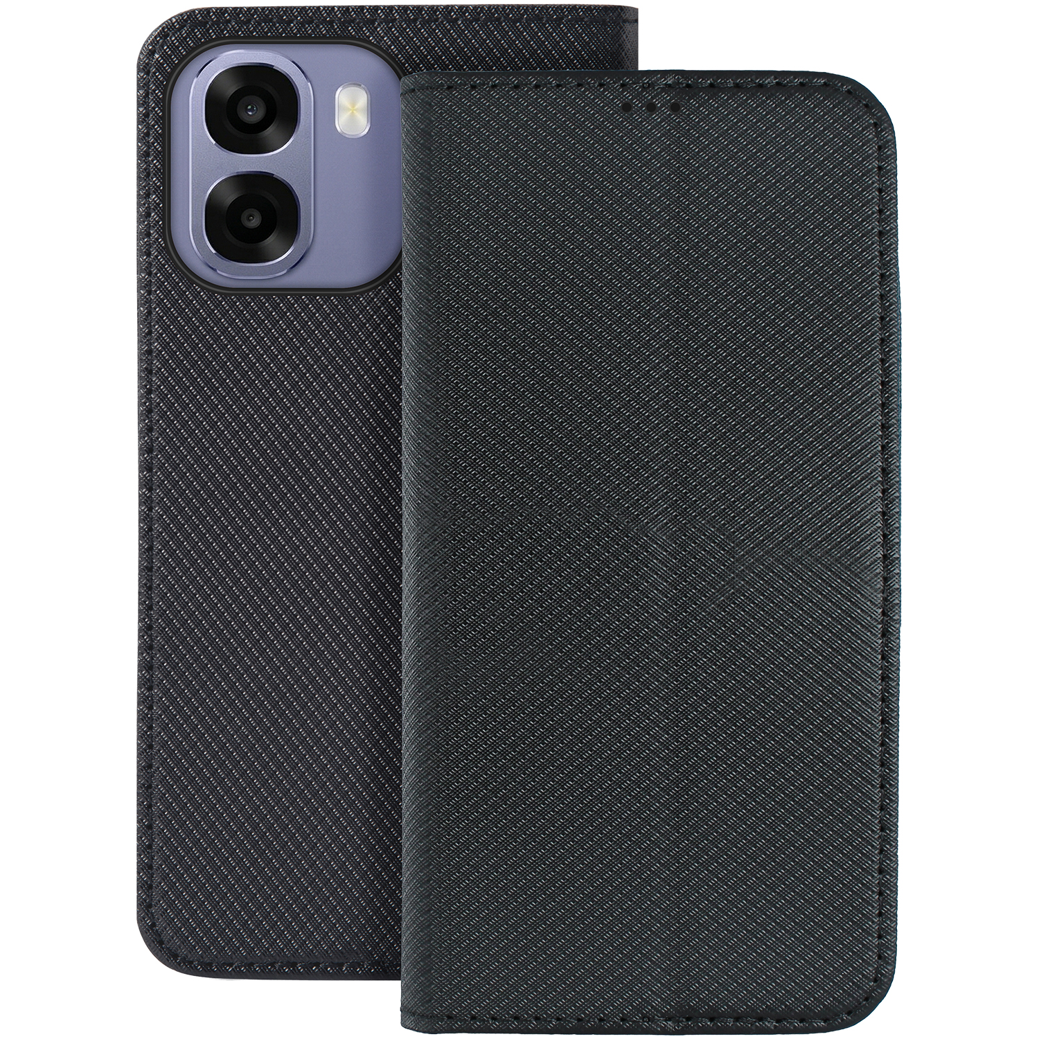 Smart Magnet fodral för Oppo A6 4G / A6 5G / A6X 4G / A6X 5G / A6S 4G / A6S 5G Global svart