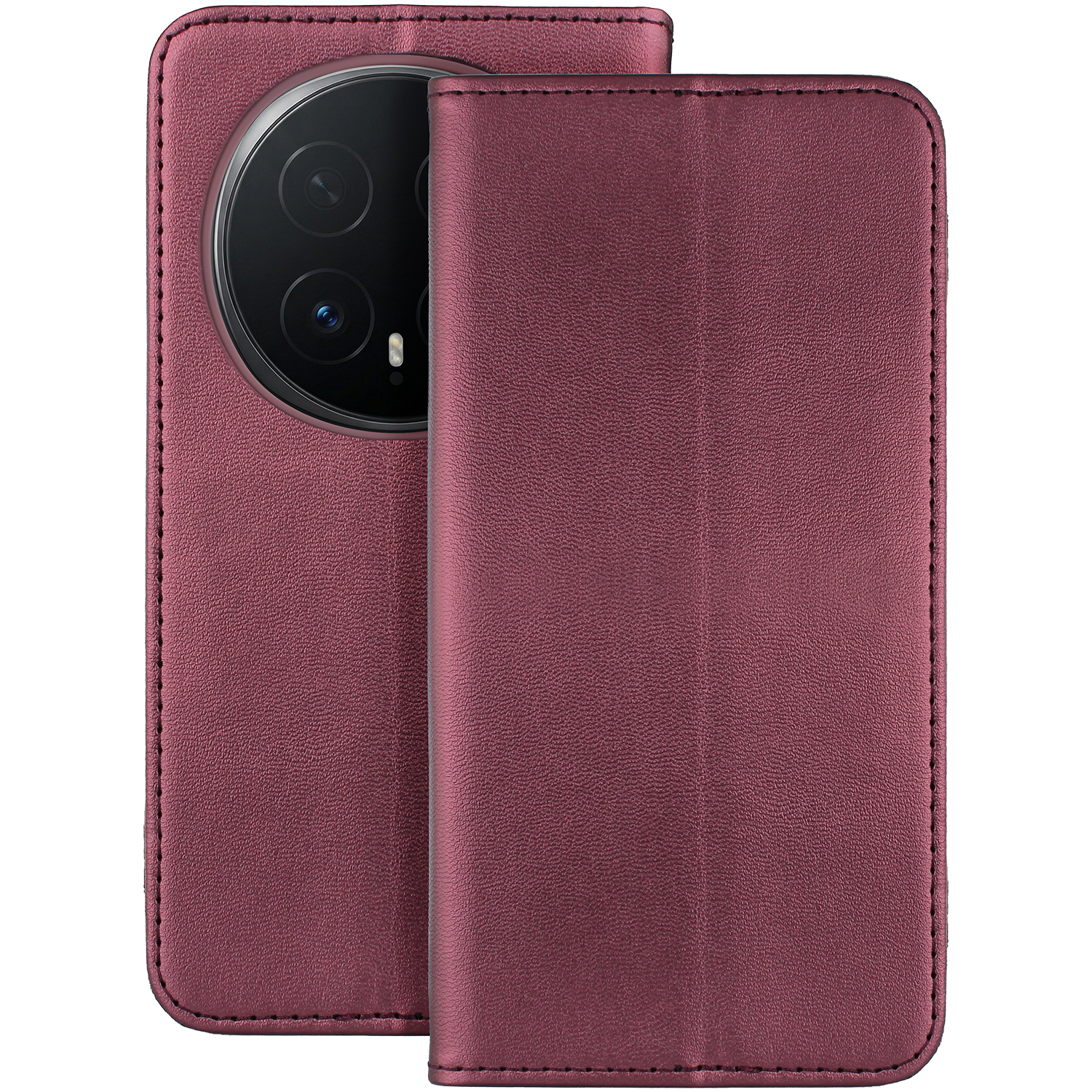 Smart Magnetic fodral för Honor Magic 8 Pro burgundy
