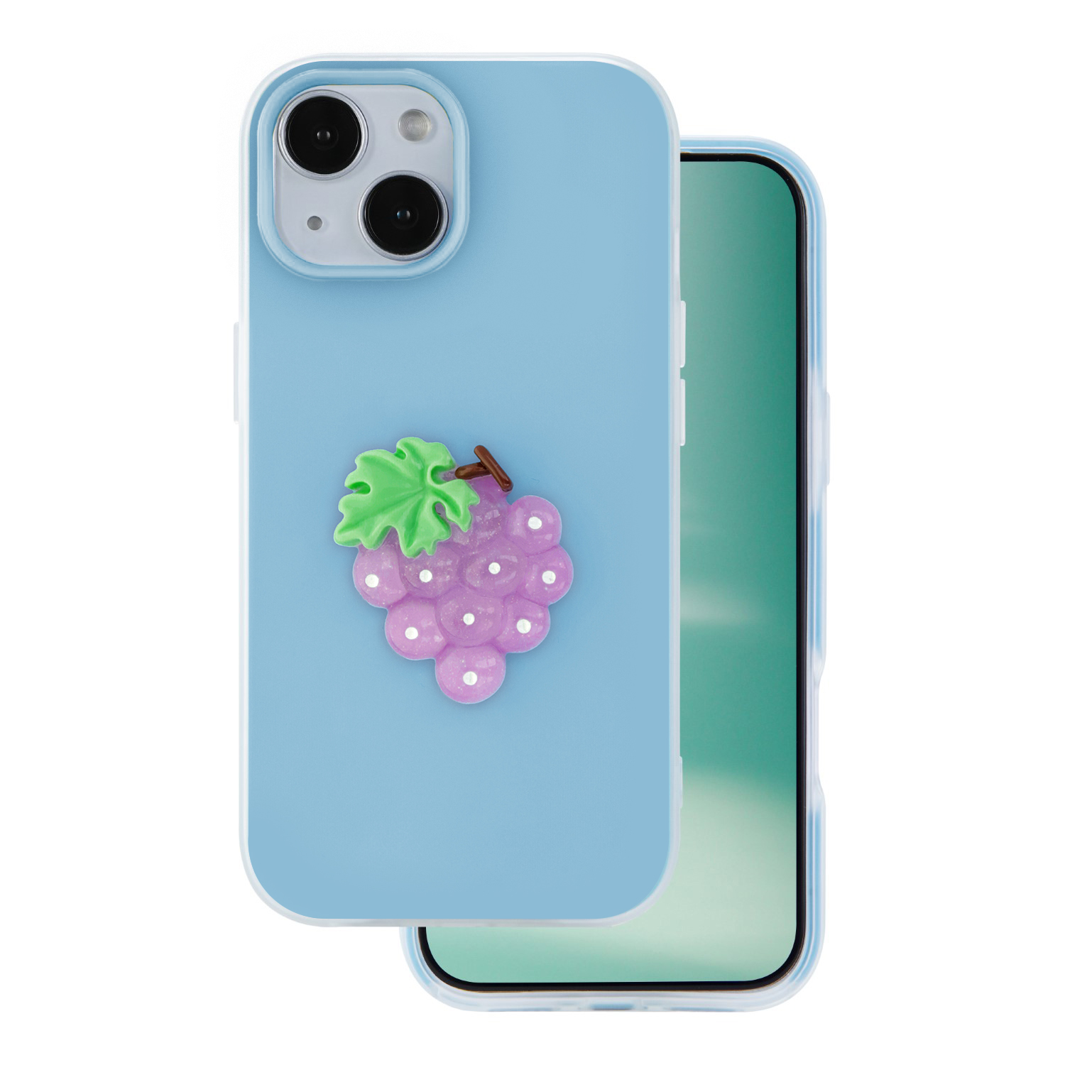 Fruit 2in1 skal för iPhone 15 blå