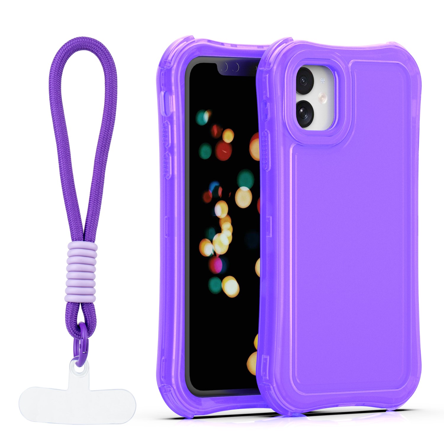 Safepop skal with strap för iPhone 11 lila