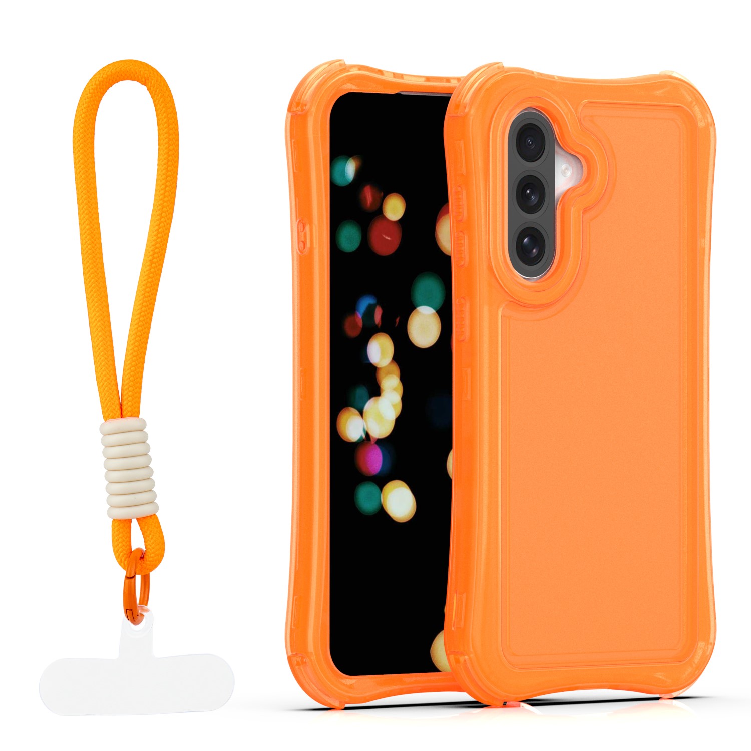 Safepop skal with strap för Samsung Galaxy A36 5G / A56 5G / A37 5G orange