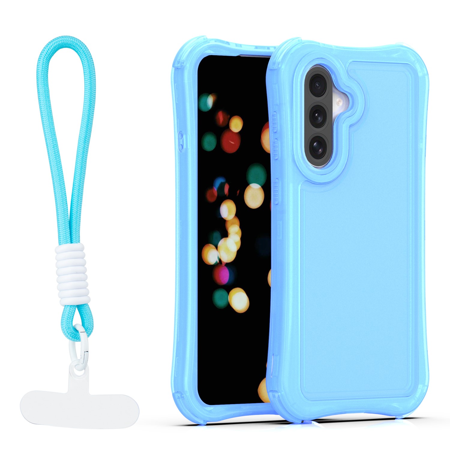 Safepop skal with strap för Samsung Galaxy A36 5G / A56 5G / A37 5G blå