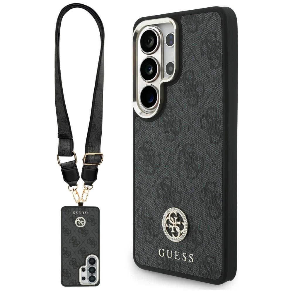 Guess fodral 4G Big Rhinestone Triangle Strap MagSafe för Samsung Galaxy S26 Ultra svart