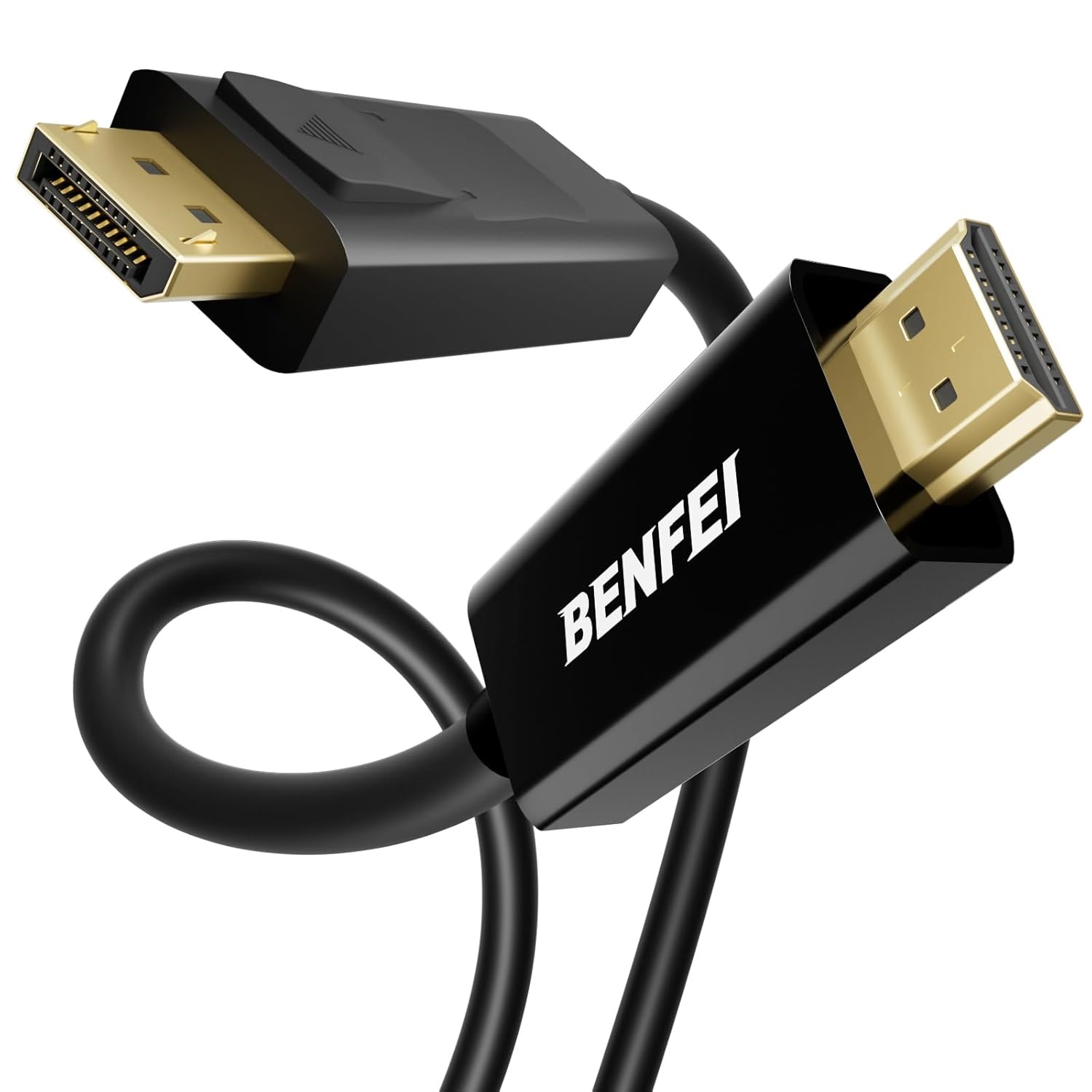 BENFEI kabel 4K DisplayPort to HDMI unidirectional 1 8 m svart