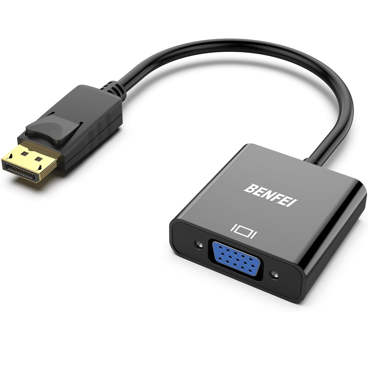 BENFEI adapter DisplayPort to VGA 1080P unidirectional svart