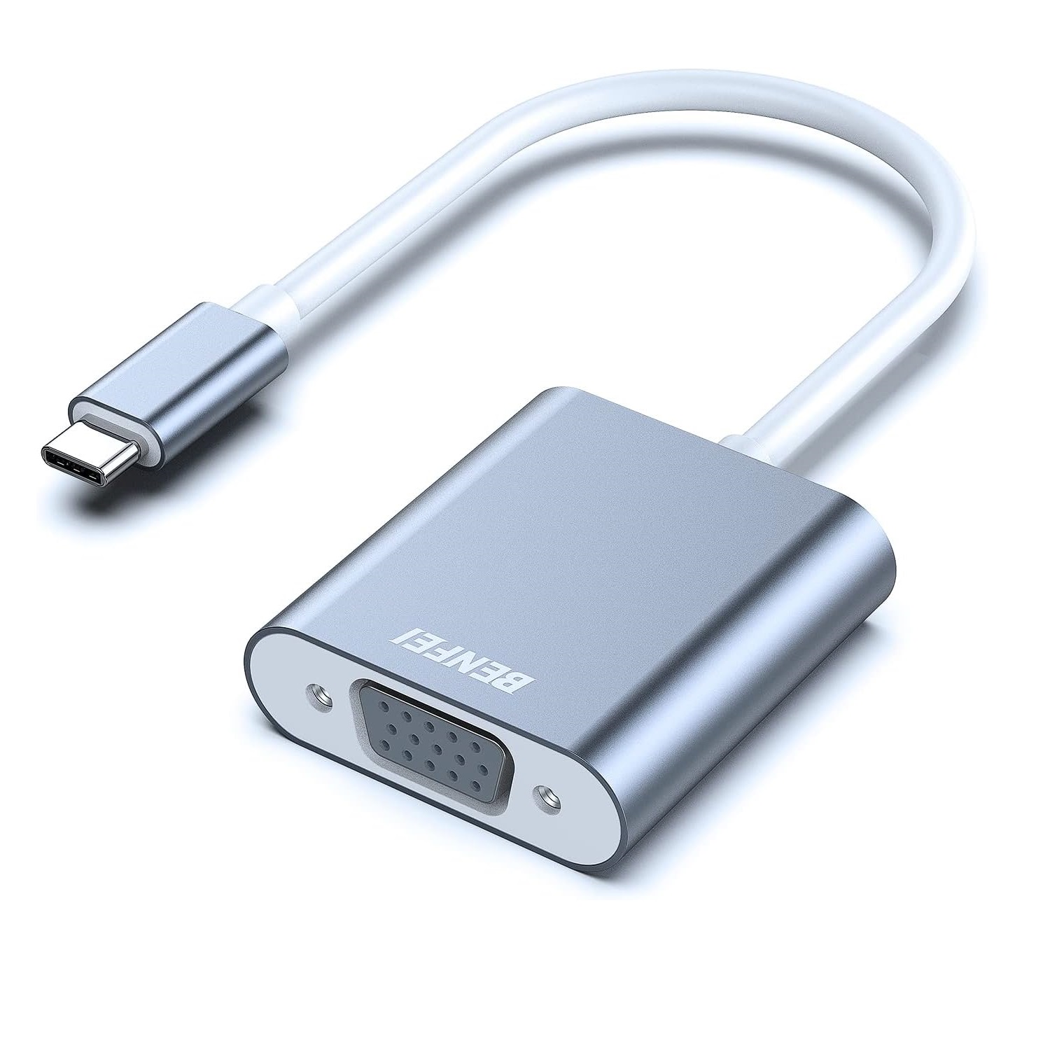 BENFEI adapter USB C to VGA grå
