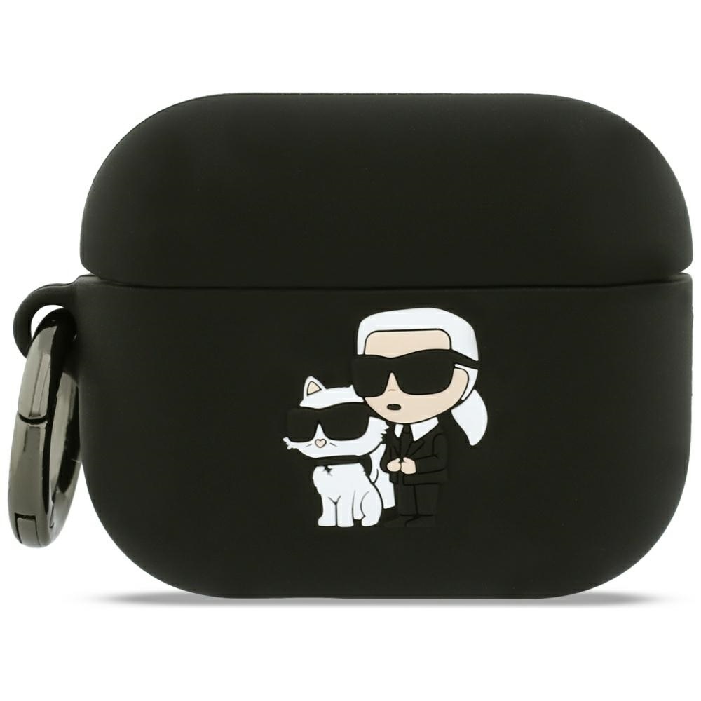 Karl Lagerfeld Silicone Karl & Choupette Head fodral för AirPods Pro 3 rosa