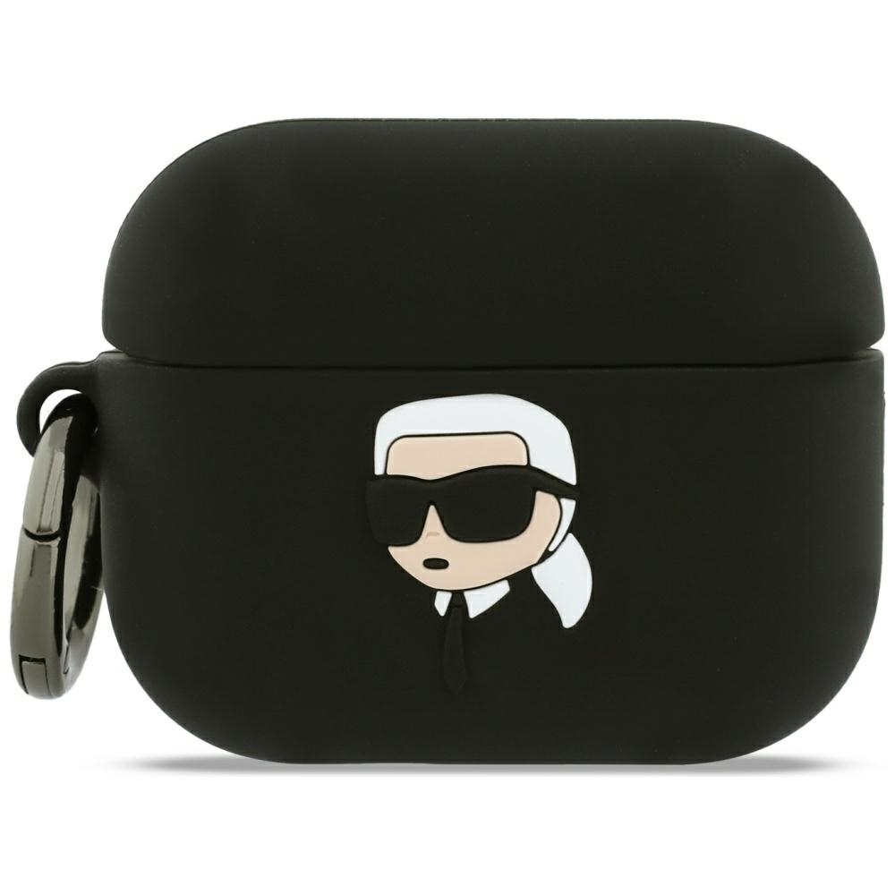 Karl Lagerfeld Silicone Karl Head 3D fodral för AirPods Pro 3 svart